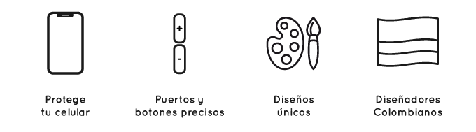 Forros de celular con diseños únicos y colombianos. Puertos precios que protegen tu celular
