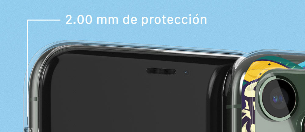 Forro de celular: 2.00 mm de protección