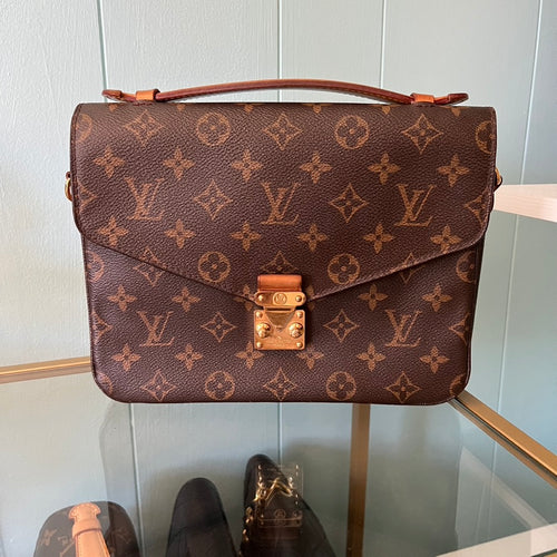 Louis Vuitton Pochette Felicie Damier Ebene Cerise Red Lining in Canvas  with Gold-tone - US