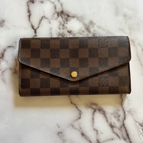 Louis Vuitton Wallet Slender Damier Ebene Brown in Canvas - GB