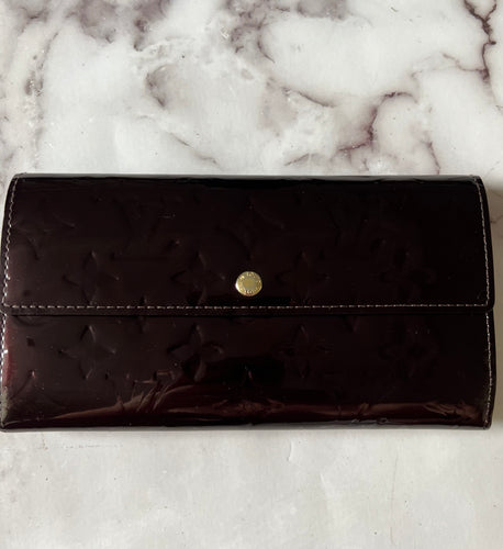 Louis Vuitton Monogram Vernis SARAH Wallet Amarante