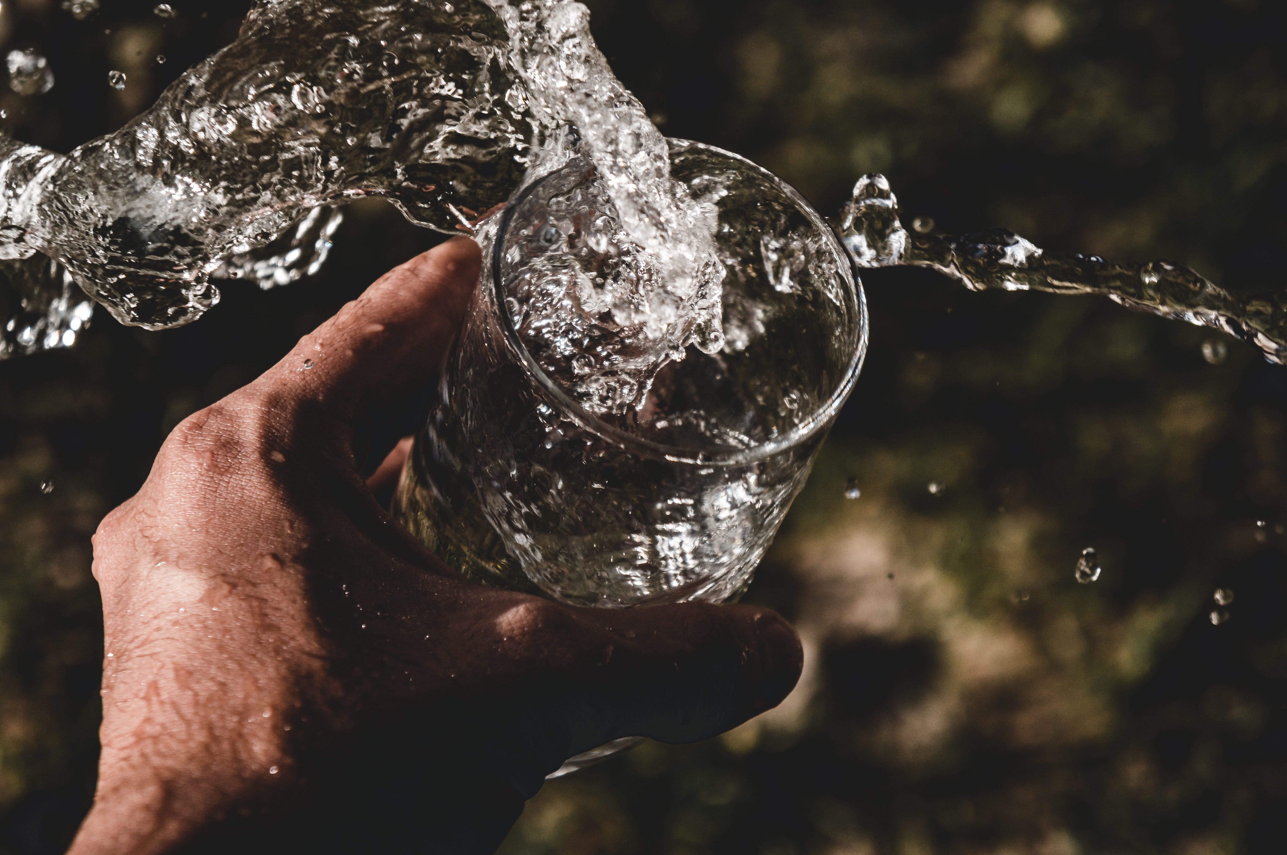 Glass of drinking water - municipal water use