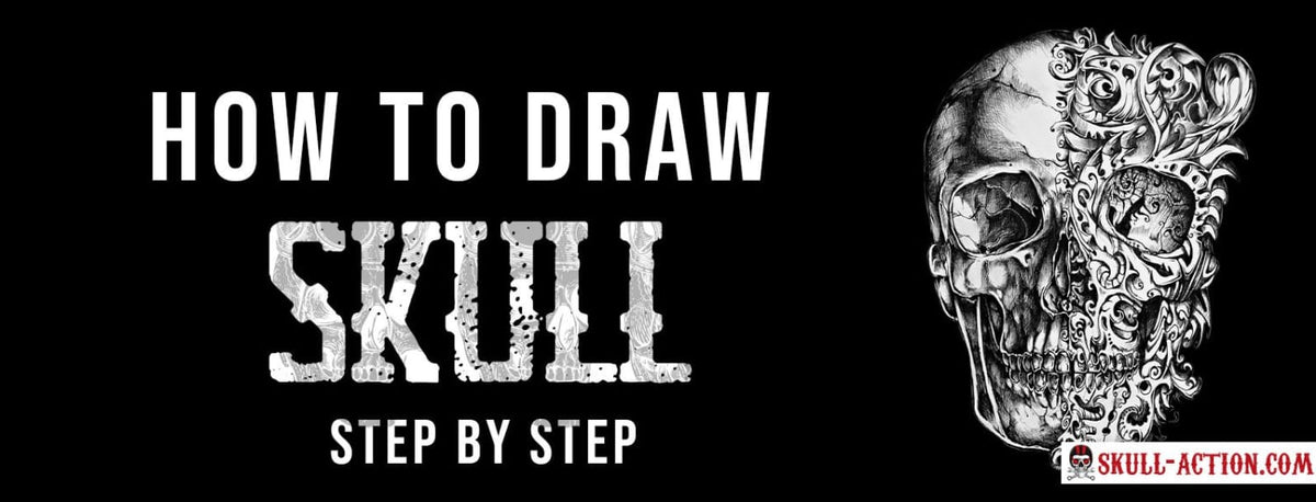 Skull Drawing Easy | Skull Action
