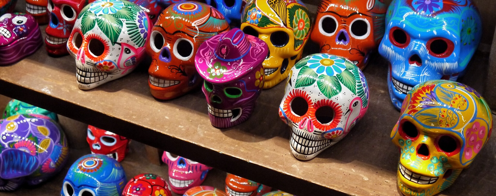 Mexican colorful skull