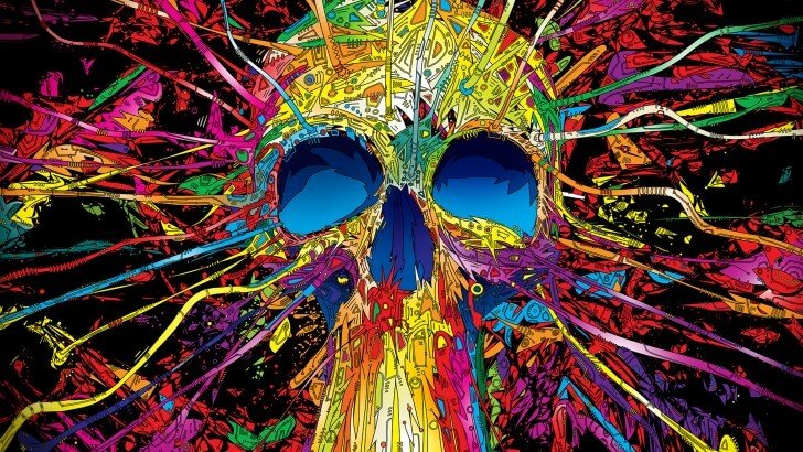 colorful-skull-paint