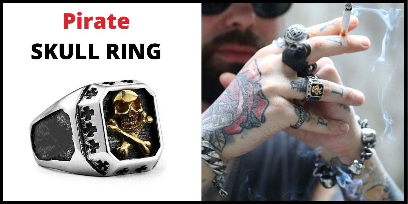 Pirate skull ring