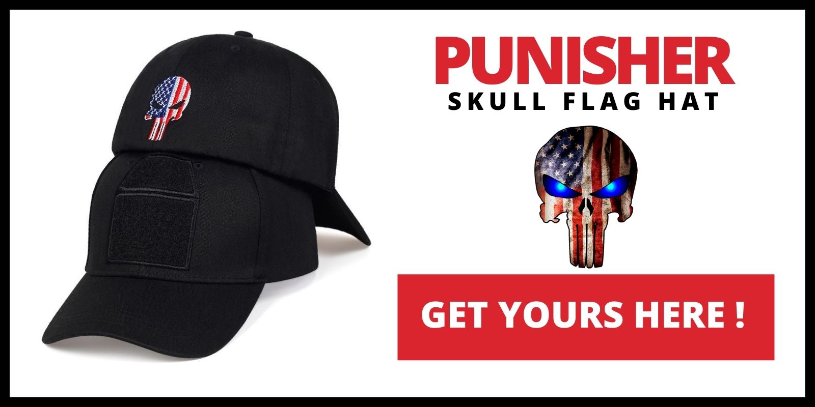 punisher flag hat