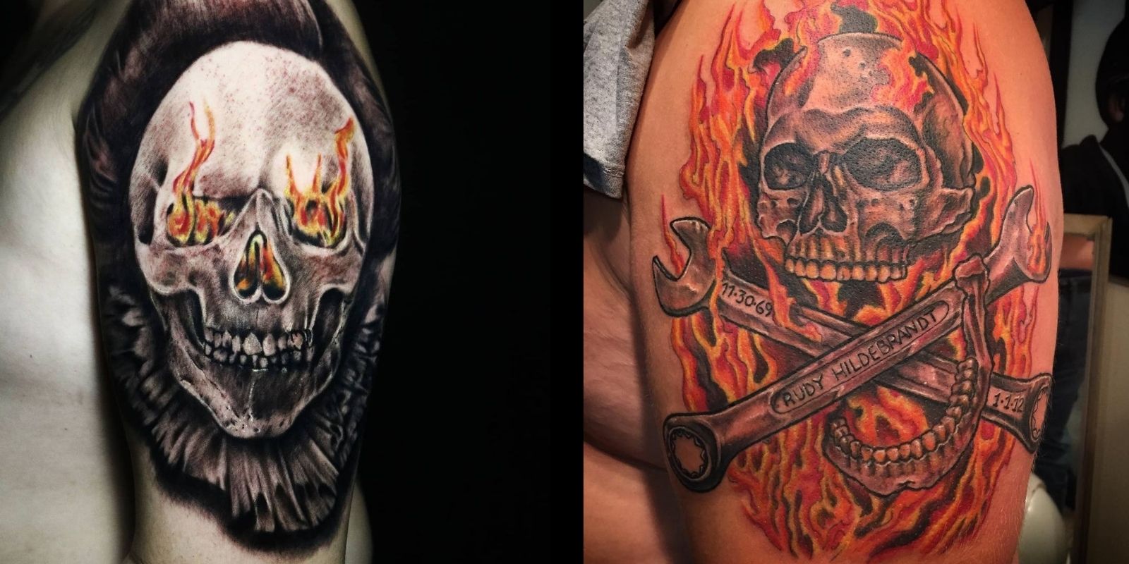 skull-fire-tattoo
