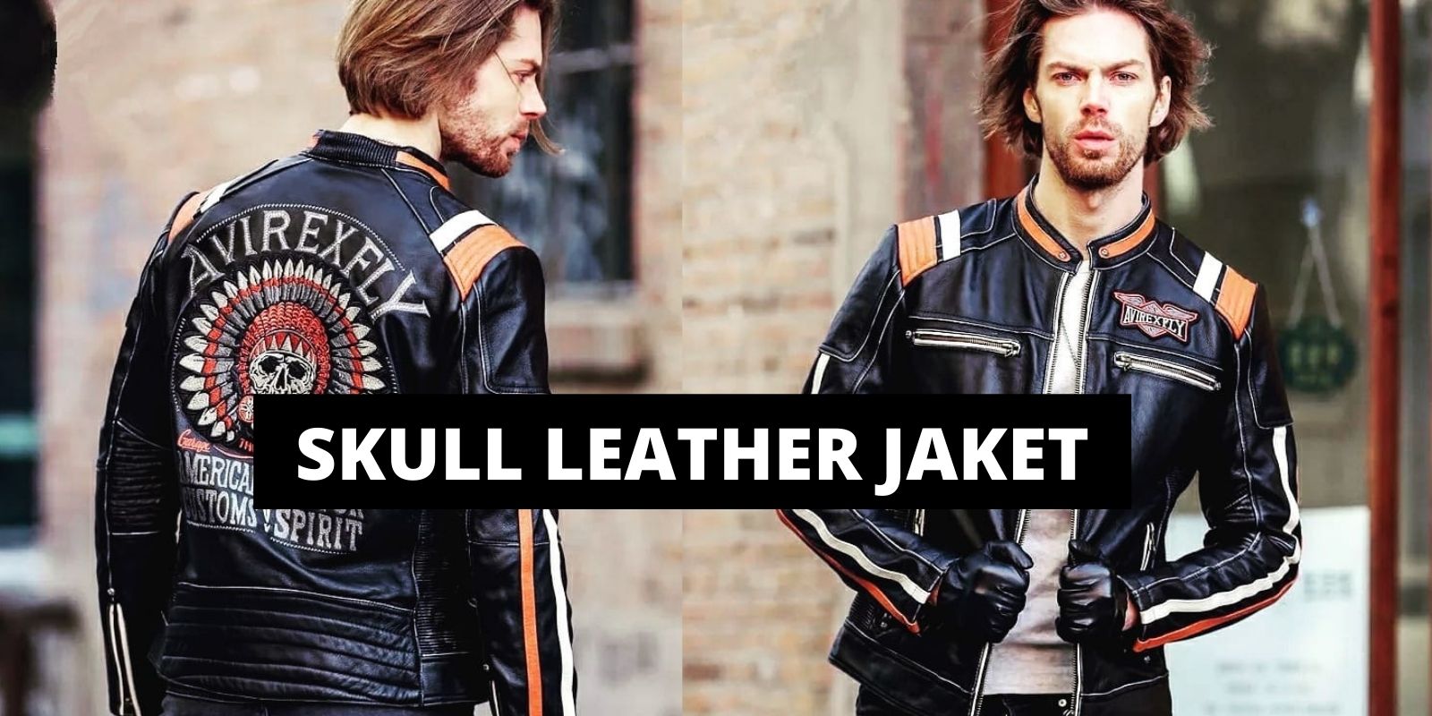 skull leather jacket