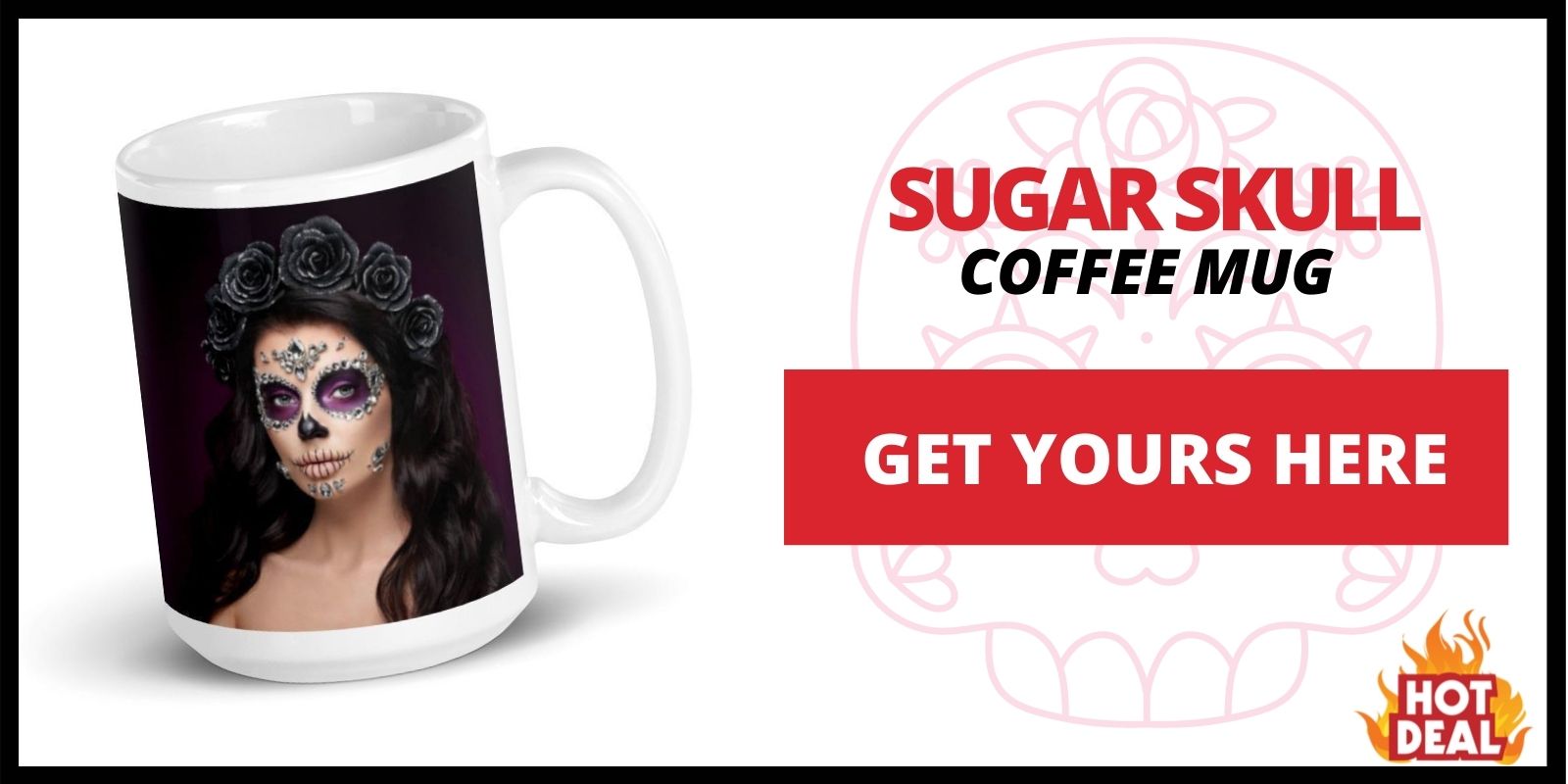 sugar skull mug