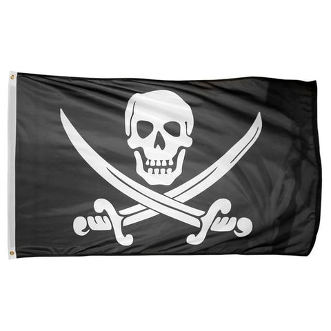 Pirates Of The caribbean Black Pearl Flag | Skull Action