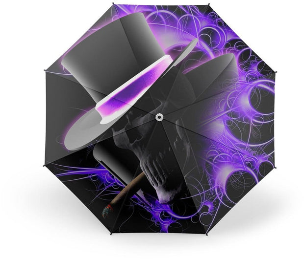 purple umbrella hat