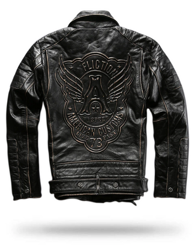 Skull Leather Jacket | Motorcyle & Riders | Skull Action