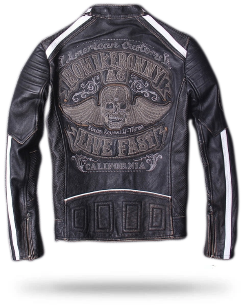 supreme skull leather jacket