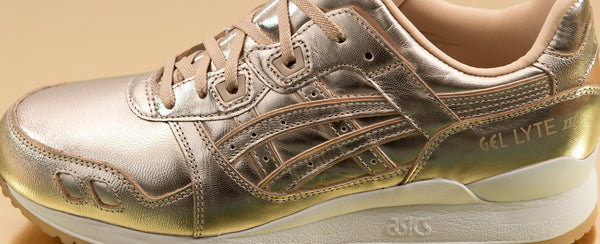 asics gel lyte iii metallic gold