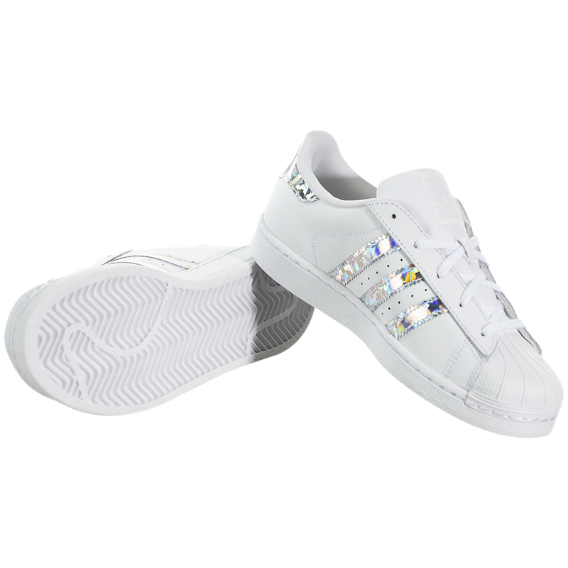 all white adidas preschool