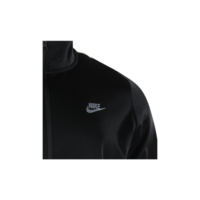 nike tribute poly track jacket in black