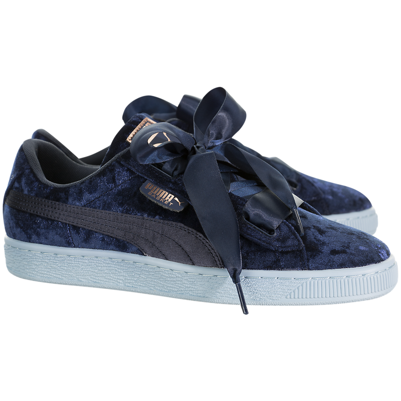 puma basket heart navy