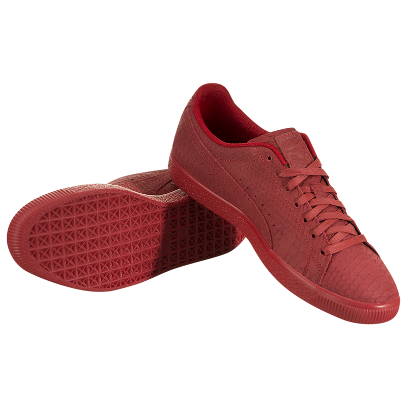 puma clyde red snake