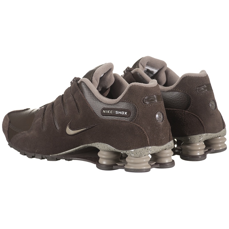 brown nike shox