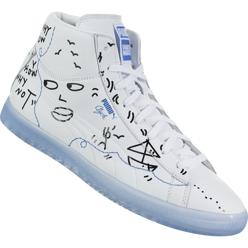 puma x shantell martin clyde mid sneakers