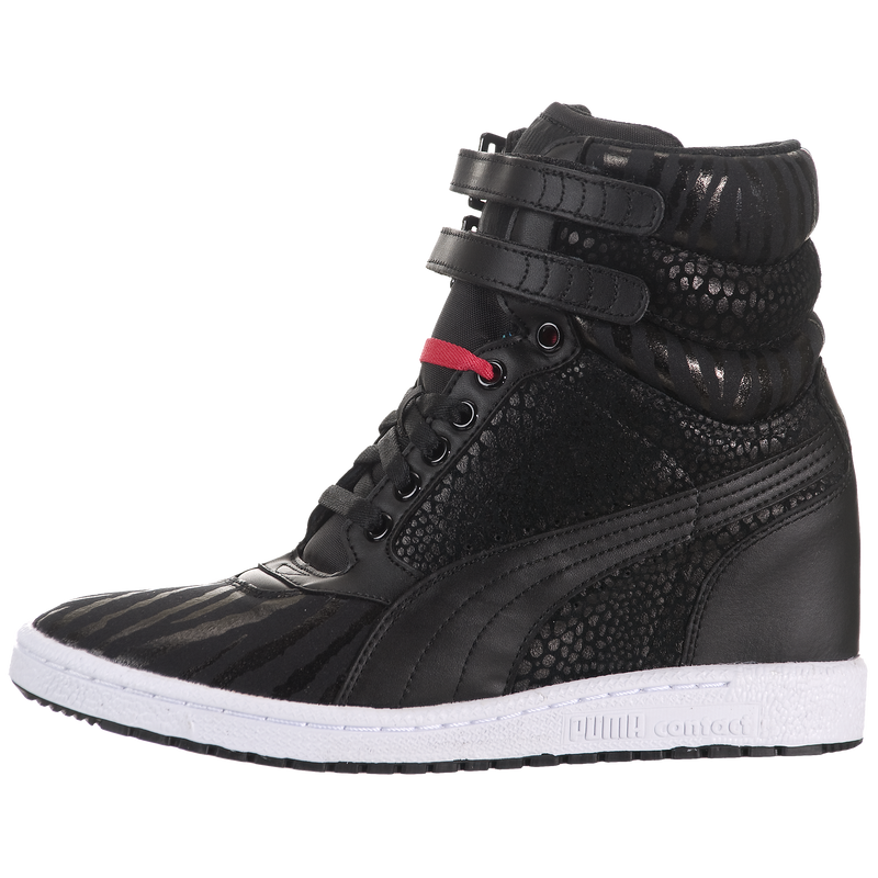 puma sky wedge black