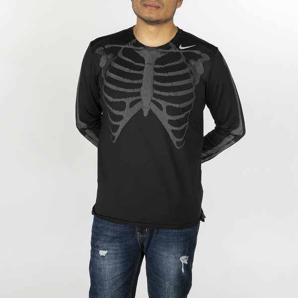 nike skeleton shirt black