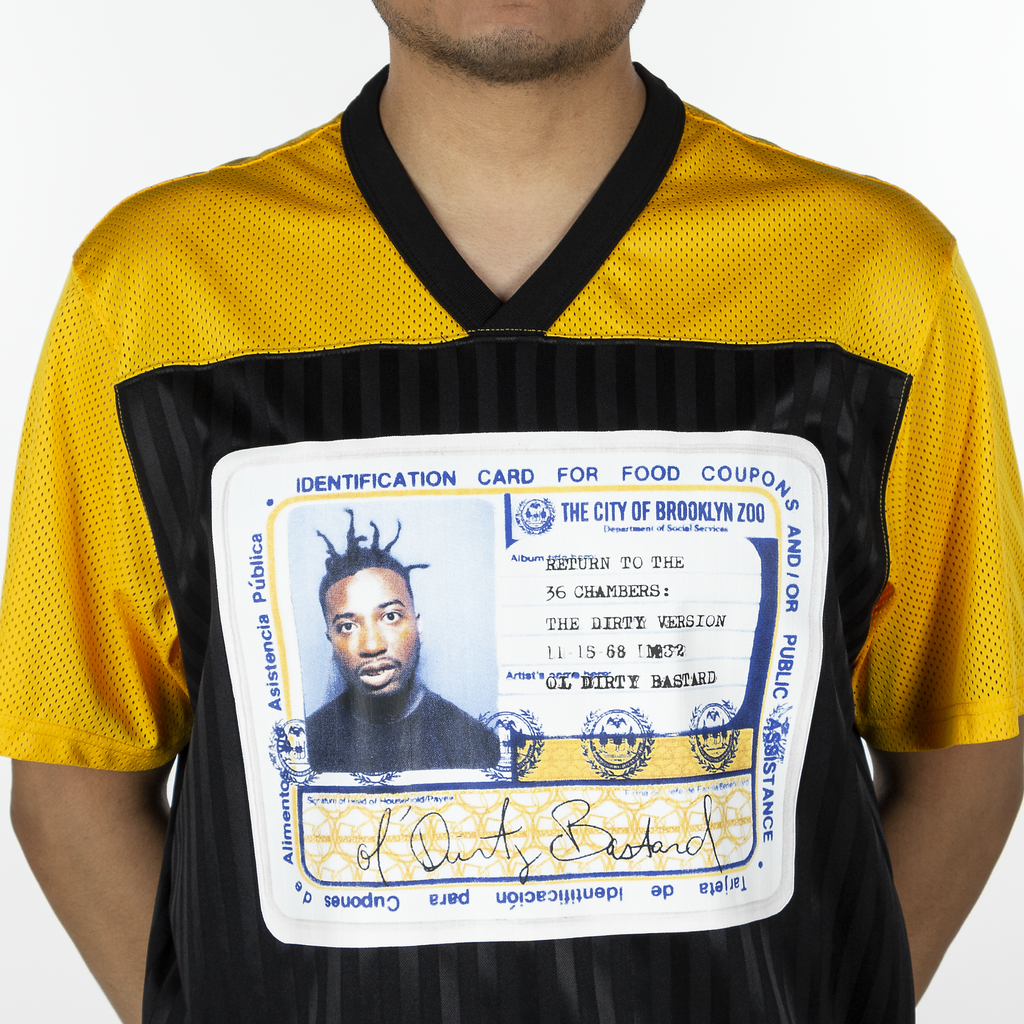 Supreme Ol' Dirty Bastard Football T-Shirt - ss19kn52gold - Sneakerhead