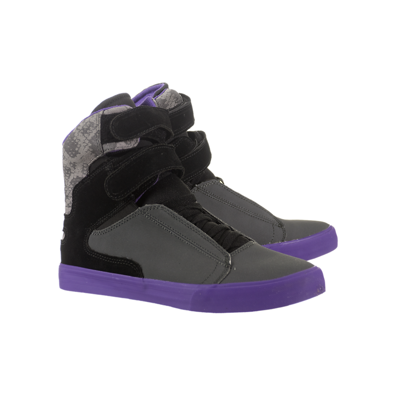 supra society charcoal black purple