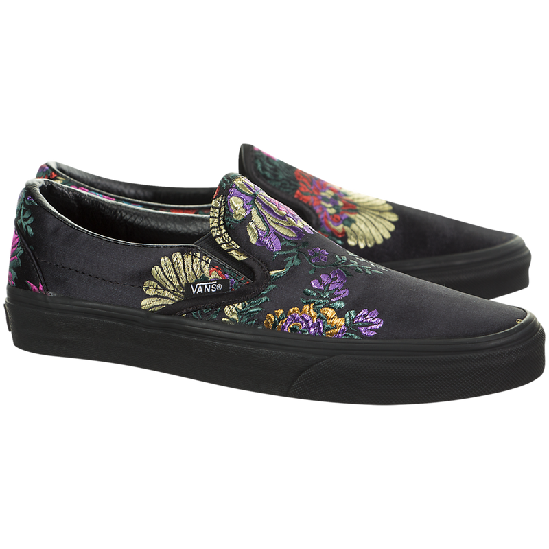 vans slip on festival satin