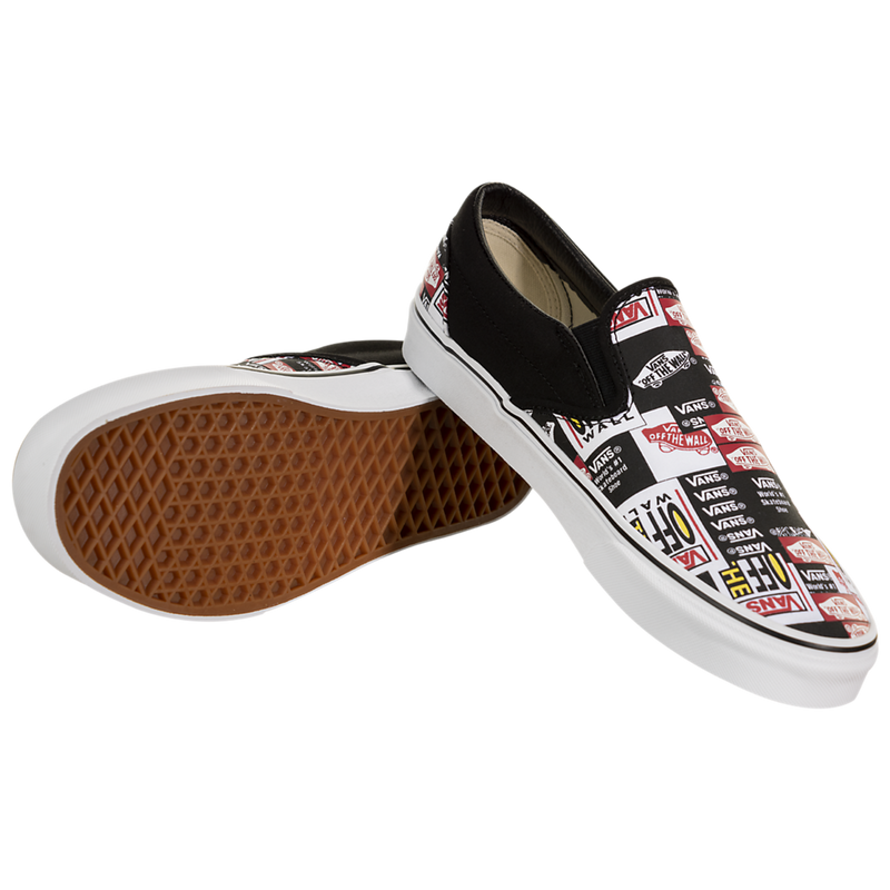 label mix slip on vans