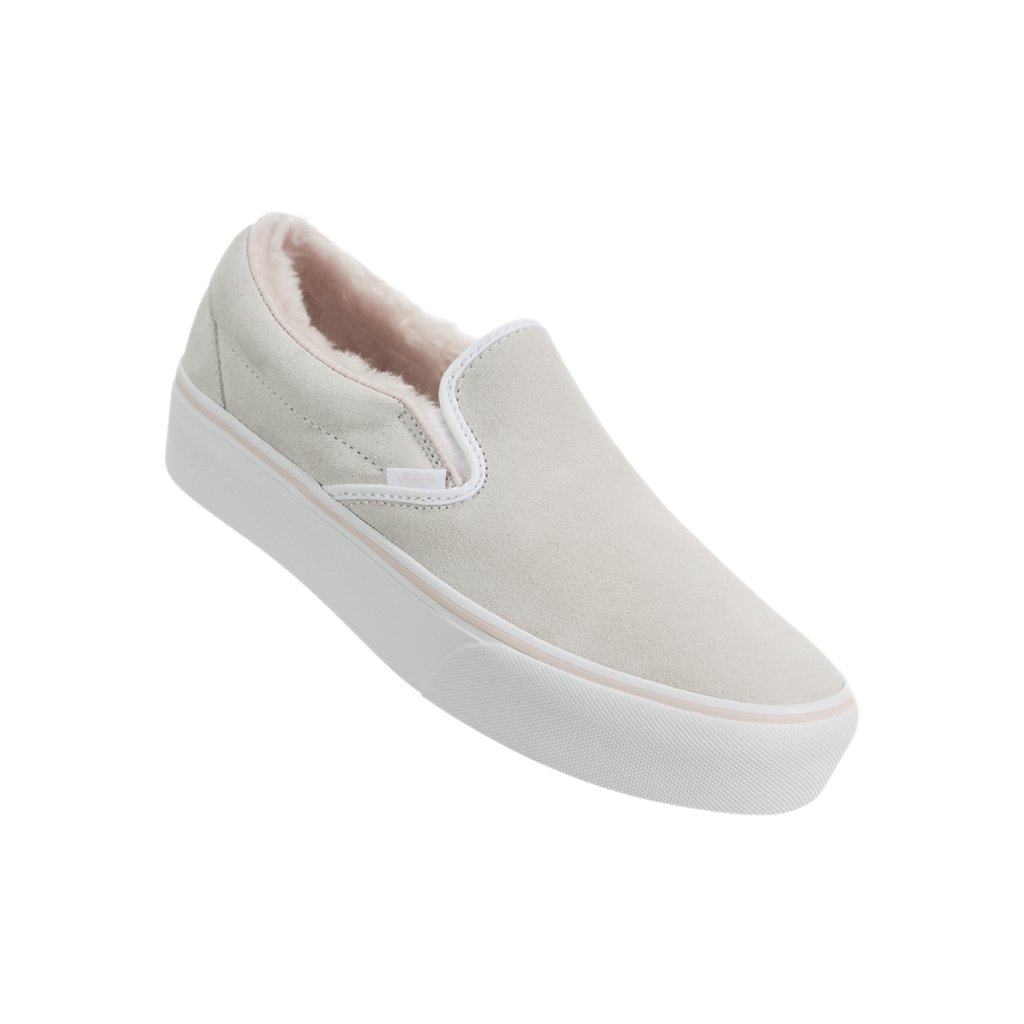 suede slip on platform vans