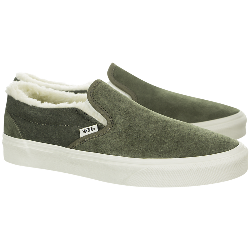 Vans Classic Slip-On (Suede/Sherpa) - vn0a38f7ulz - Sneakerhead.com ...