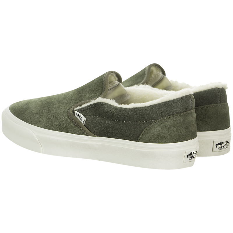 Vans Classic Slip-On (Suede/Sherpa) - vn0a38f7ulz - Sneakerhead.com ...