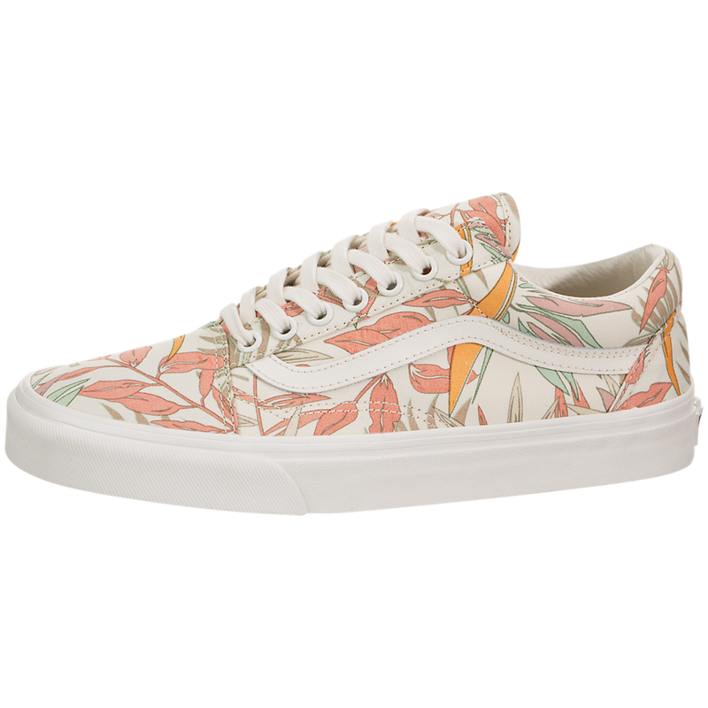 california floral vans slip on