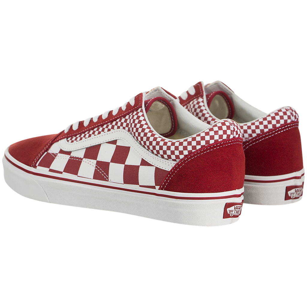 mixed checker old skool vans