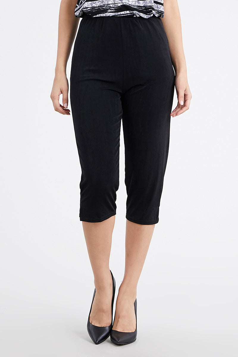 Jostar Women's Stretchy Capri Pants,502BN,Made in USA.Everyday wrinkle ...