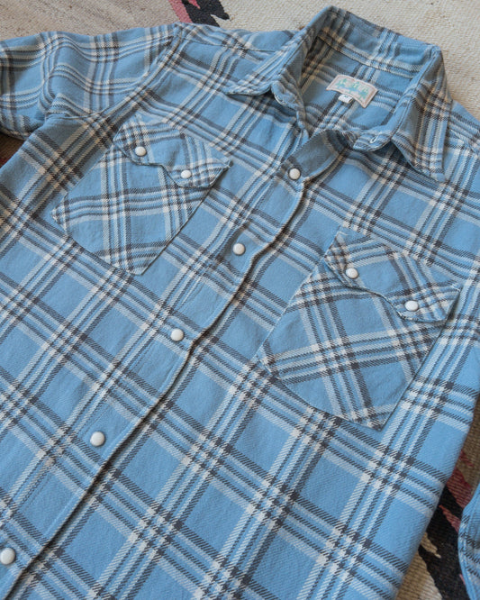 Denim Pearlsnap Shirt - Rinsed Indigo – Wythe New York