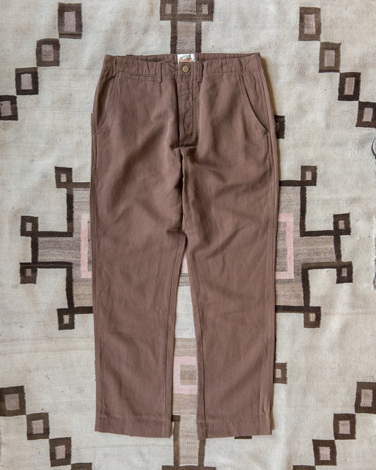 Chino - – Wythe York Flat Linen Unbleached Front New Cotton Twill