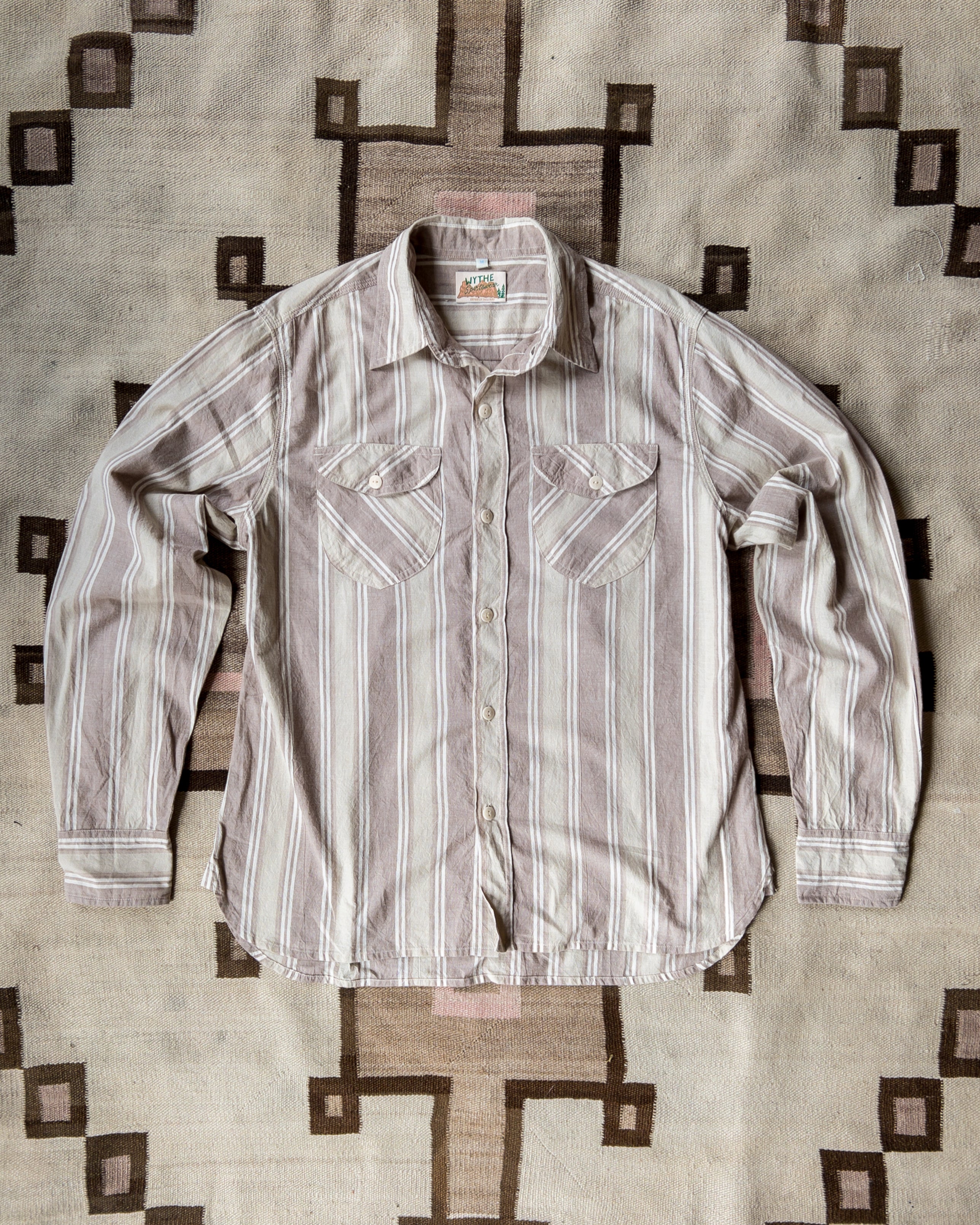 Washed Madras Workshirt - Earthtone Plaid – Wythe New York