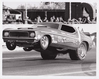 Omar Carrothers The Tentmaker Mustang Funny Car B&W Photo