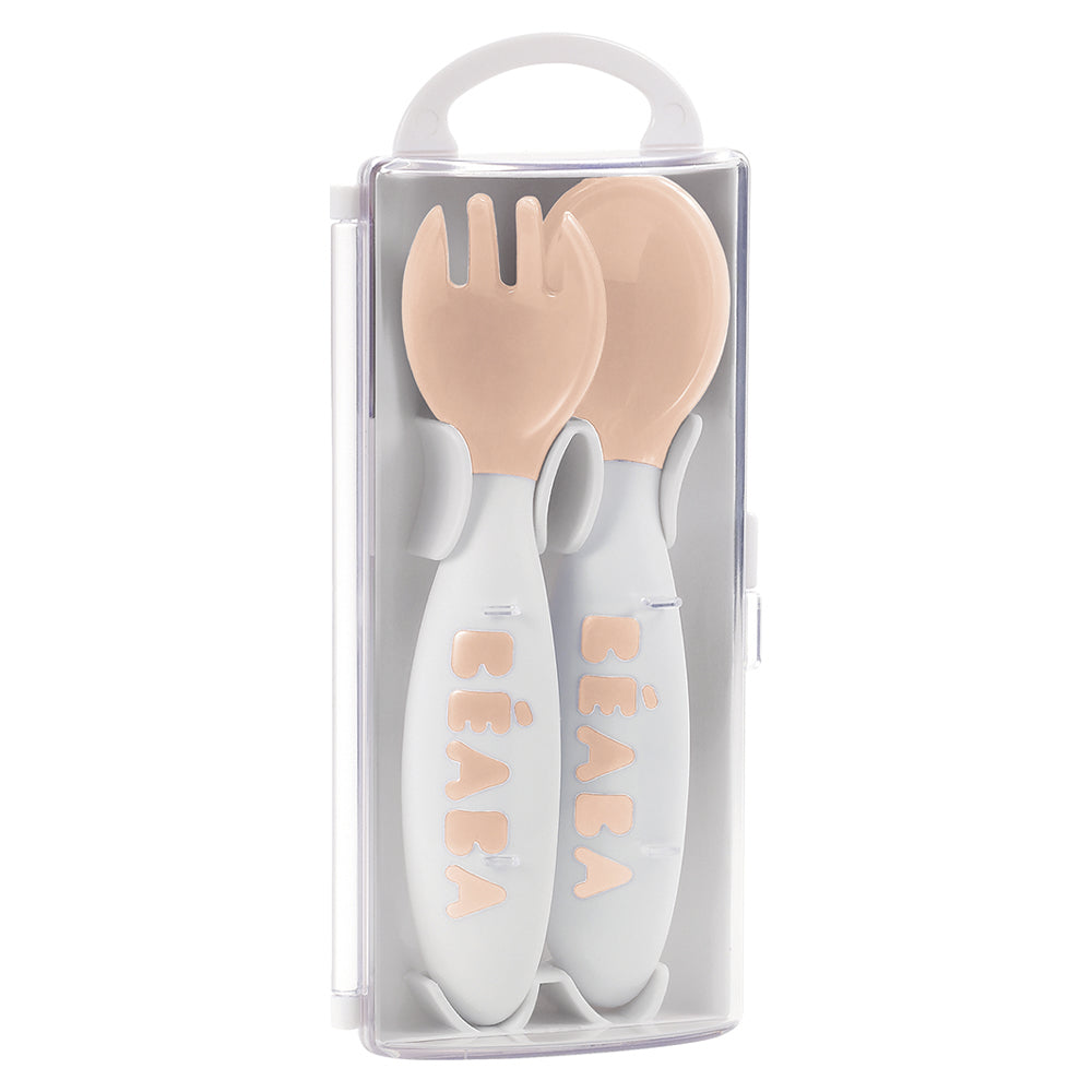 2nd Stage Training Fork and Spoon - Nude