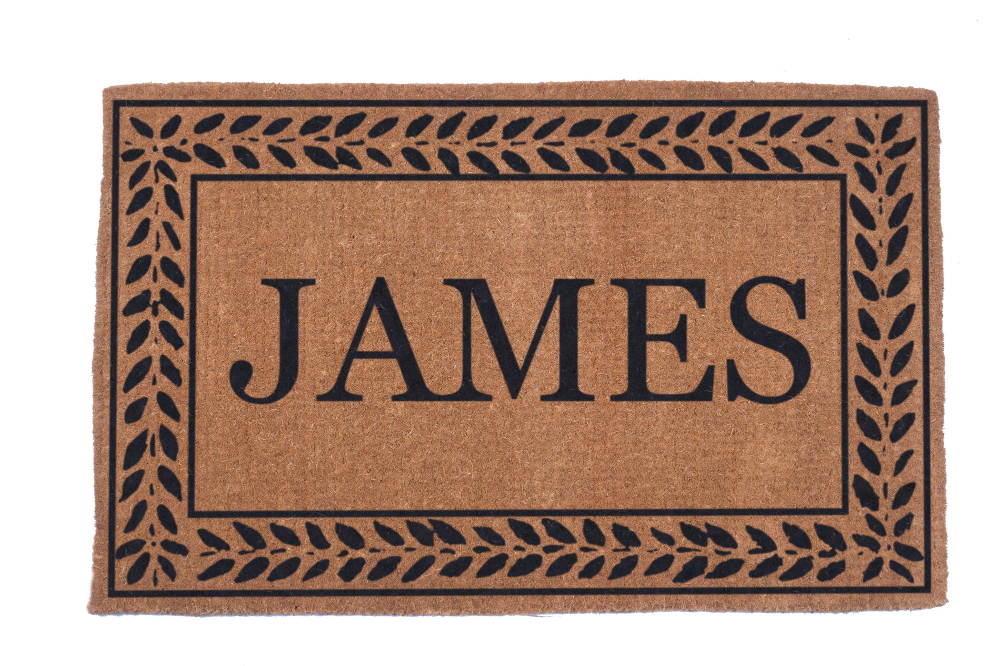 Leafy Vines Border Personalized Doormats - Coco Mats N More product image