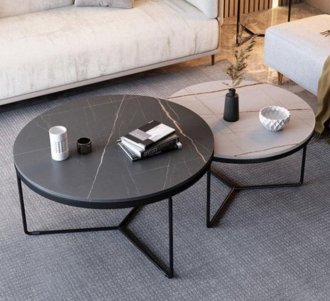 round nesting coffee table