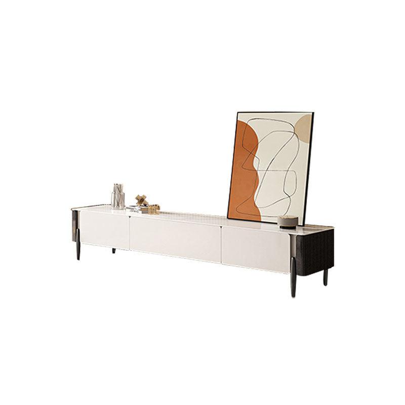 LUOLUO Rectangular Coffee Table With TV Stand