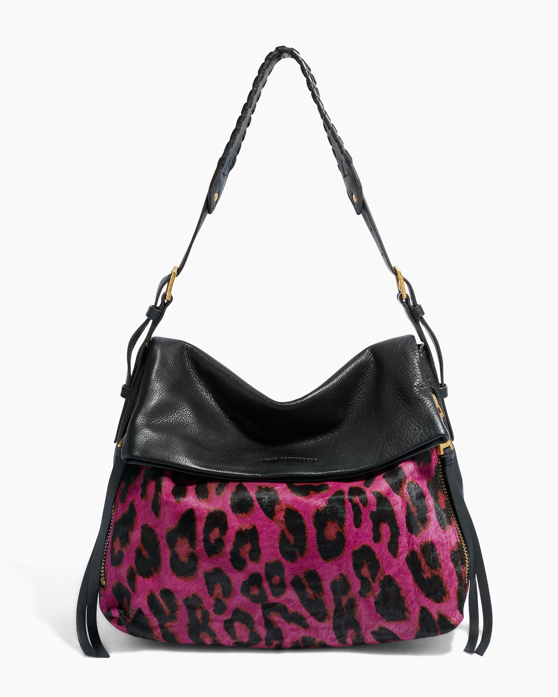 Bali Hobo Fuchsia Cheetah Haircalf | Aimee Kestenberg