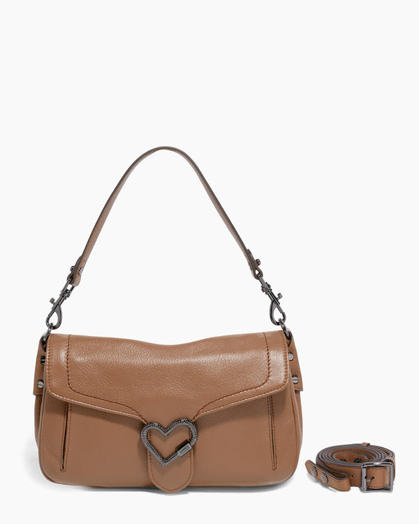 Cleo Convertible Crossbody Woven Brandy