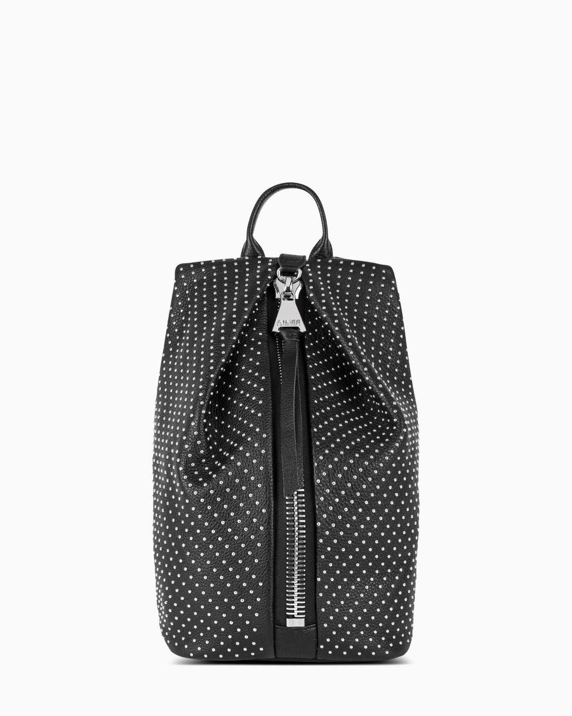 black studded mini backpack