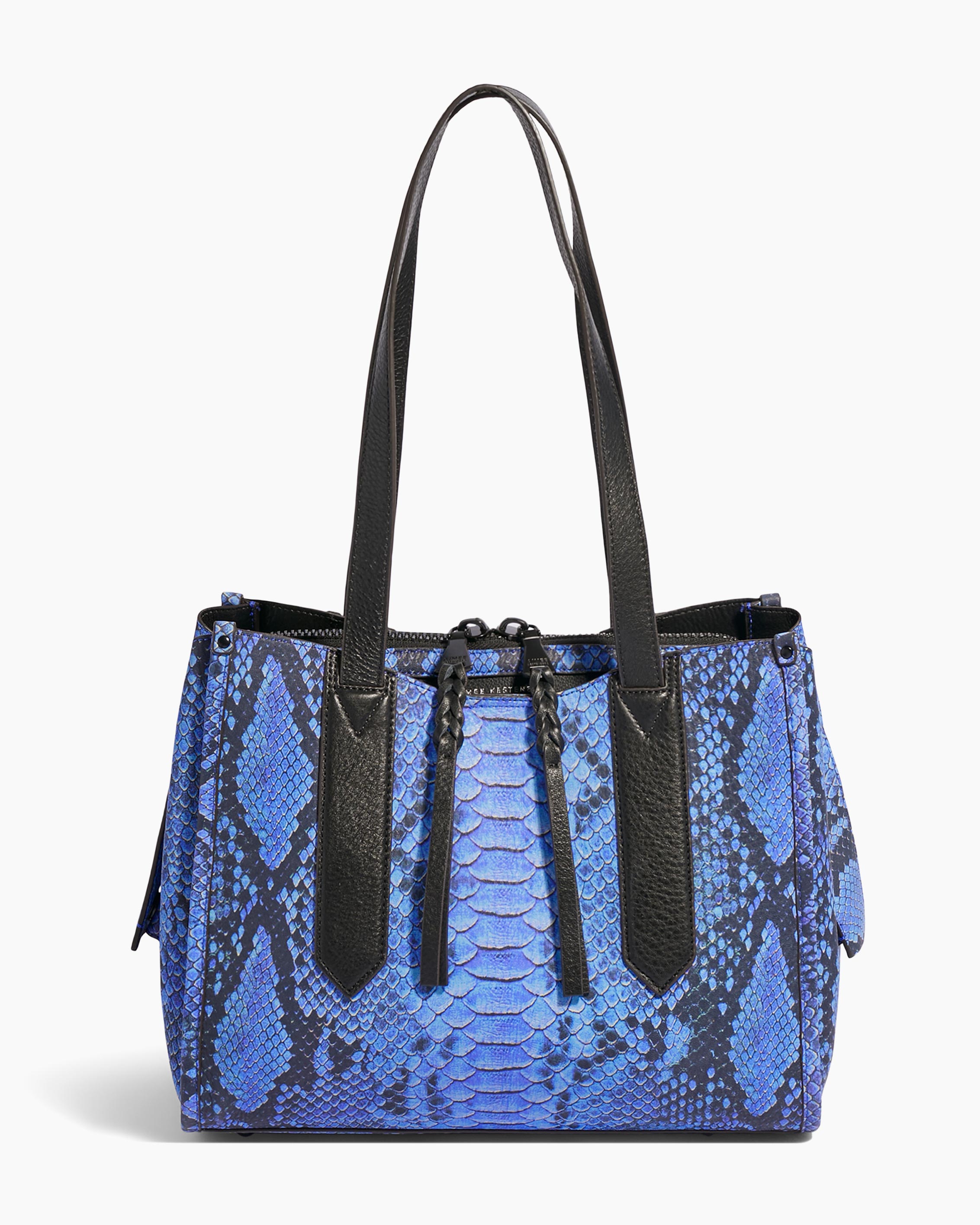 Busy Bee Blue Cobra Double Sided Satchel | Aimee Kestenberg