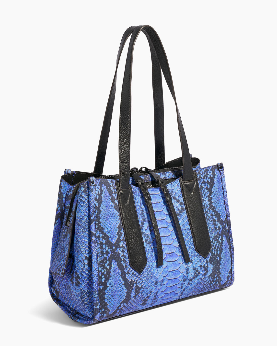 Busy Bee Blue Cobra Double Sided Satchel | Aimee Kestenberg